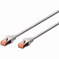 DIGITUS Patchkabel Cat6 S/FTP 2xRJ45 5.0m grau Hebelschutz Polybeutel