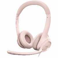 LOGITECH H390 Headset on-ear wired USB-A rose