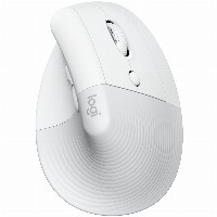 LOGITECH Lift for Mac Vertical mouse ergonomic optical 6 buttons wireless Bluetooth Bolt USB receiver off-white