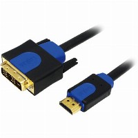 Logilink HDMI-DVI-Kabel Anschl. 18+1pin St/St 5.00m sw 1.4