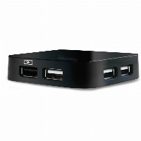 DUB-H4 4-Port USB2 Hub mit Netzteil schwarz retail