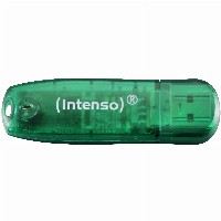 STICK 8GB USB 2.0 Intenso 3502460 Rainbow Line Green