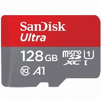 CARD 128GB SanDisk Ultra microSDXC 140MB/s + Adapter