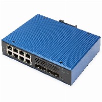 Digitus 8+4P 10G Uplink Industrial Gigabit Ethernet Switch L3 managed