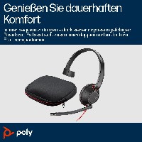 HP Poly Blackwire 5210 Monaural USB-C Headset +3.5mm Plug +USB-C/A Adapter (207577-201)
