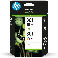 HP Tinte 301 N9J72AE Combo 2er Pack Schwarz & Color (Cyan/Magenta/Gelb)