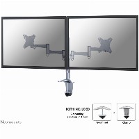 Neomounts Tischhalterung für zwei Flachbildschirme bis 27″ (69 cm) 9KG FPMA-D1330DSILVER