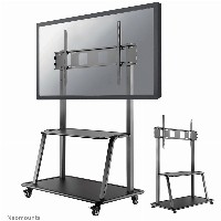 Neomounts NS-M4000BLACK mobiler Bodenständer für Flachbild-Fernseher bis 105″ (267 cm).