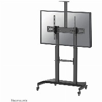 Neomounts PLASMA-M1950E mobiler Bodenständer für Flachbild-Fernseher bis 100″ (254 cm). Höhenverstellbar - Schwarz