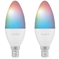 Hombli smarte Glühbirne, 4,5W, E14, RGB, CCT, 1+1 Promo Pack