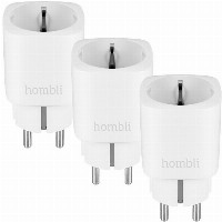 Hombli smarte Steckdose EU, weiß, 2+1 Promo Pack