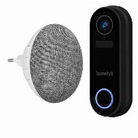 Hombli smarte Türklingel 2 (schwarz) + Gong
