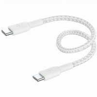 Belkin geflochtenes USB-C / USB-C-Kabel 0,15m, weiss