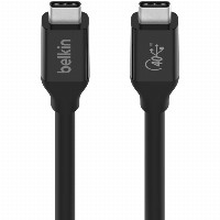 Belkin USB4 Kabel, USB-C/USB-C, 40 Gbit/s, 100W, 0.8m, schwarz