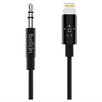 Belkin MixIT Lightning auf 3,5mm AUX Kabel, 0.9 m, schwarz