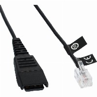 Jabra Kabelunterteil QD auf RJ10 (Siemens, Snom, 2m, spiral)