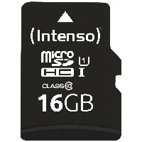 CARD 16GB Intenso Premium MicroHC 45MB/s +Adapter