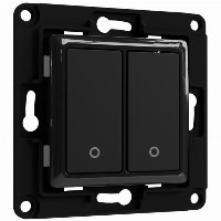 Shelly Accessories ″Wall Switch 2″ Wandtaster 2-fach Schwarz