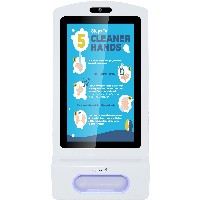 ALLNET Display 21 Zoll Desinfektion Kioskterminal RK3288 Farbe weiß oh. Standfuß
