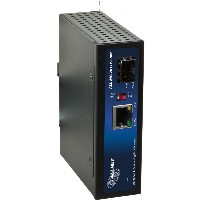 Z ALLNET Medienkonverter Industrial PoE (15,4W/30W/60W) auf 1000BASE-SX/-LX Single-/ Multimode SFP Mini-GBIC Anschluss / DIN / ALL-MCI2011P-60W
