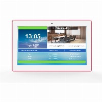 ALLNET Meetingraum RGB LED Tablet 15 Zoll RK3399 weiß Android 10 und NFC/RFID