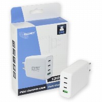 Z ALLNET Ersatznetzteil QC USB-C PD GaN Netzteil Power Supply130Watt 1x USB Typ-A QC 3x USB Typ-C**EU PLUG**