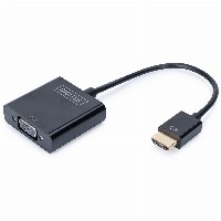 DIGITUS HDMI-Konverter HDMI-A -> VGA(D-Sub) schwarz