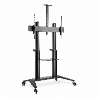 Collaboration Trolley / TV Präsentationswagen DIGITUS 70-120″ 140KG Schwarz