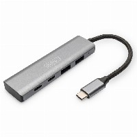 DIGITUS USB-C-Hub 4-Port 3.1 ->2xUSB A 2xUSB C int.Kabel