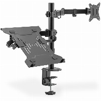 Monitorhalter mit Notebookhalterung (17-32″) / Notebook-Halter 9KG schwarz DA-90436