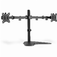 Monitorhalterung für 2 Monitore 2x 15-32″ 2x 8KG DIGITUS schwarz Standfuß DA-90401
