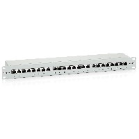 Equip Patchpanel 24x RJ45 Cat6 19″ UTP 1HE Premium hellgrau
