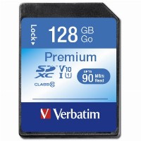 CARD 128GB Verbatim Premium XC 90MB/s