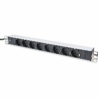 Digitus 8-Fach Steckdosenleiste 19″ 1HE mit 2m Anschlusskabel
