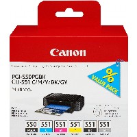 Canon PGI-550/CLI-551PGBK/C/M/Y/B/G