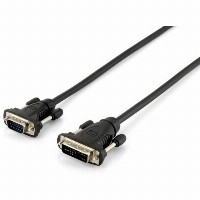 Equip VGA Kabel HD15 -> DVI 12+5 1.80m 1920x1200 schwarz Polybeutel