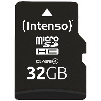 CARD MicroHC 32GB Intenso C4 21MB/s inkl.SD Adapter