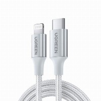 UGREEN USB-C to Lightning Cable Aluminum Shell Braided 1m Silver