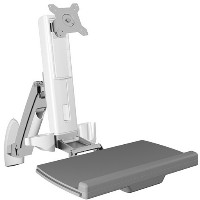 Sit-Stand-Workstation mit Wandhalterung für einen Monitor bis zu 24″ ICY BOX