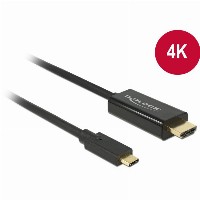 DeLock HDMI > USB-C (ST-ST) 1m Adapterkabel 4K 30Hz Schwarz