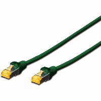 DIGITUS CAT 6A S/FTP Patchkabel, 0,25m, grün