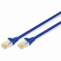 DIGITUS CAT 6A S/FTP Patchkabel, 0,5m, blau