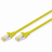 DIGITUS CAT 6A S/FTP Patchkabel, 0,5m, gelb