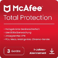 McAfee Total Protection - 3 Device, 1 Year - ESD-DownloadESD