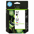 HP 62 2-Pack Tri-color/Black Original Combo ink cartridge